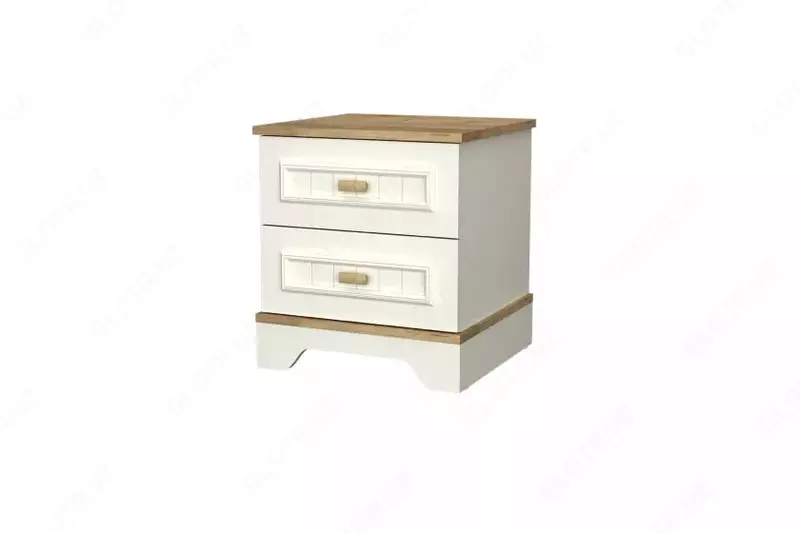 Прикроватная тумбочка Almila "Monte" 47 х 45.8 х 52.4 см (Турция) Белая/коричневая