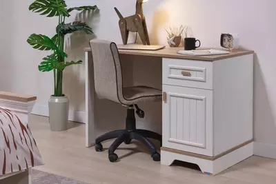 Письменный стол Almila "Monte" 115 х 60.8 х 77.3 см (Турция) Белый/коричневый Магазин турецкой детской мебели "ALMILA"