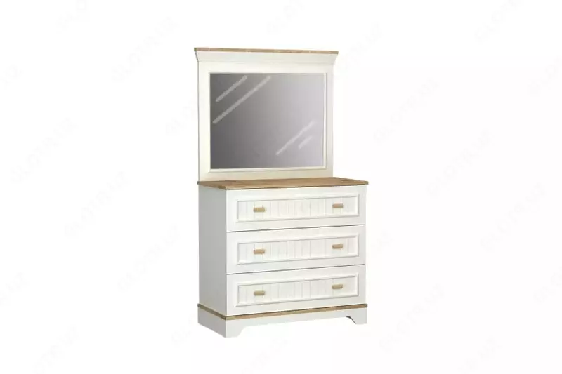 Зеркало для комода Almila "Monte" 94.4 х 6 х 79.1 см (Турция) Белое/коричневое
