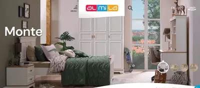 Зеркало для комода Almila "Monte" 94.4 х 6 х 79.1 см (Турция) Белое/коричневое - Магазин турецкой детской мебели "ALMILA"