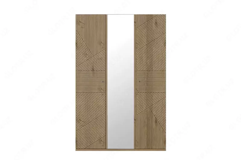 3-х дверный комбинированный шкаф Almila "Origami"  135 х 54.5 х 205 см (Турция) Дуб - по запросу