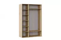 3-х дверный комбинированный шкаф Almila "Origami"  135 х 54.5 х 205 см (Турция) Дуб Только в розницу