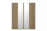 4-х дверный комбинированный шкаф Almila "Origami" 180 х 54.5 х 205 см (Турция) Дуб - по запросу