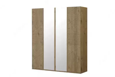 4 eshikli kombinatsiyalangan shkaf Almila "Origami" 180 x 54,5 x 205 sm (Turkiya) Eman