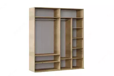 4-х дверный комбинированный шкаф Almila "Origami" 180 х 54.5 х 205 см (Турция) Дуб Только в розницу