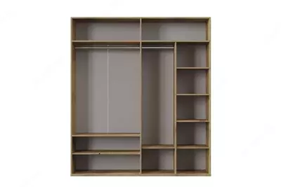 4-х дверный комбинированный шкаф Almila "Origami" 180 х 54.5 х 205 см (Турция) Дуб Магазин турецкой детской мебели "ALMILA"