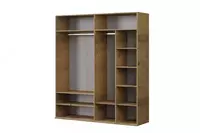 4-х дверный комбинированный шкаф Almila "Origami" 180 х 54.5 х 205 см (Турция) Дуб - Магазин турецкой детской мебели "ALMILA"