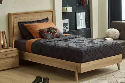 Подростковая кровать Almila "Origami Karyola" 120 х 200 см (Турция) Дуб Магазин турецкой детской мебели "ALMILA"