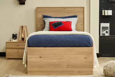 Подростковая кровать Almila "Origami Karyola Lite" 100 х 200 см (Турция) Дуб Только в розницу