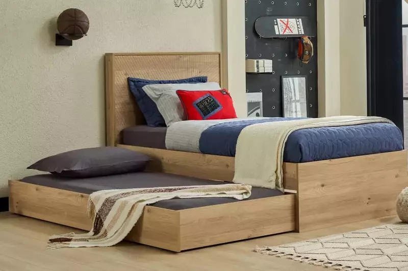 Подростковая кровать Almila "Origami Karyola Lite" 120 х 200 см (Турция) Дуб