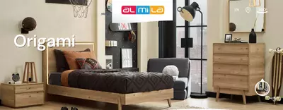 Подростковая кровать Almila "Origami Karyola Lite" 120 х 200 см (Турция) Дуб