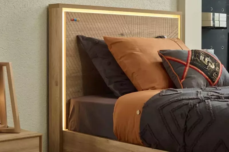 Almila "Origami" 120 sm (Turkiya) O'smirlar to'shagi uchun boshcha eman Магазин турецкой детской мебели "ALMILA"