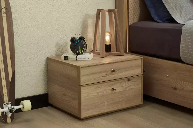 Прикроватная тумбочка Almila "Origami" 55 х 46 х 38 см (Турция) Дуб Магазин турецкой детской мебели "ALMILA"