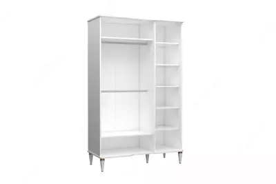 3-х дверный комбинированный шкаф Almila "Bella" 137 х 57.8 х 219 см (Турция) Белый