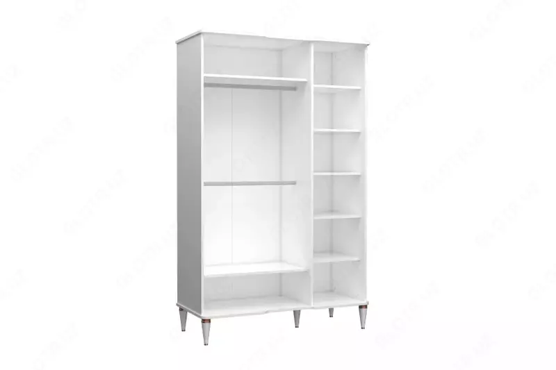 3-х дверный комбинированный шкаф Almila "Bella" 137 х 57.8 х 219 см (Турция) Белый