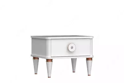 Прикроватная тумбочка Almila "Bella" 53.8 х 46.3 х 40.8 см (Турция) Белая