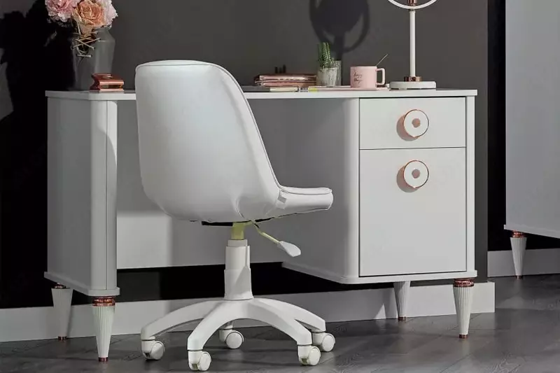 по запросу Письменный стол Almila "Bella" 120 х 64.8 х 77 см (Турция) Белый