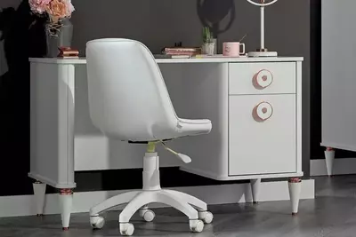 Цена по запросу Письменный стол Almila "Bella" 120 х 64.8 х 77 см (Турция) Белый