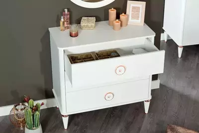 Комод Almila "Bella" 91.8 х 46.3 х 88.9 см (Турция) Белый