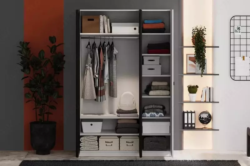 3-х дверный модульный Шкаф-купе Almila "Legend Moon" 135 х 55 х 213.5 см (Турция) Белый Только в розницу