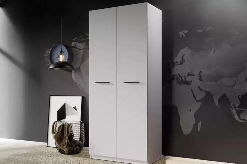 Глухая дверь для 2-х дверного шкафа Almila "Legend Moon" 44.7(х2) х 3.4 х 207 см (Турция) Белая