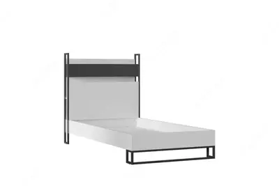 Подростковая кровать Almila "Legend Moon Karyola" 100 х 200 см (Турция) Белая/черная