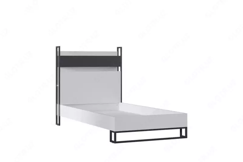 Подростковая кровать Almila "Legend Moon Karyola" 100 х 200 см (Турция) Белая/черная