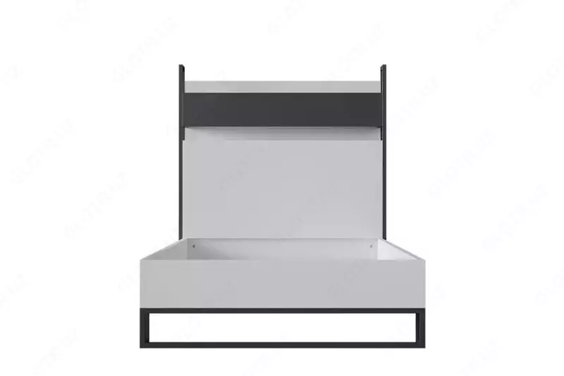 Подростковая кровать Almila "Legend Moon Karyola" 100 х 200 см (Турция) Белая/черная - по запросу