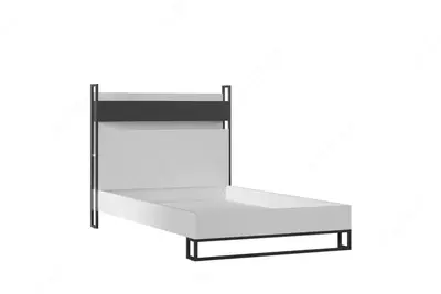 Подростковая кровать Almila "Legend Moon Karyola" 120 х 200 см (Турция) Белая/черная