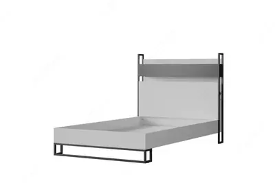 Цена по запросу Подростковая кровать Almila "Legend Moon Karyola" 120 х 200 см (Турция) Белая/черная