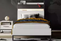 Каркас изголовья кровати Almila "Legend Moon" 120 см (Турция) Белый/черный Только в розницу