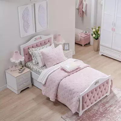 Комплект подростковой мебели Almila "Bianca" (Турция) Белый/розовый