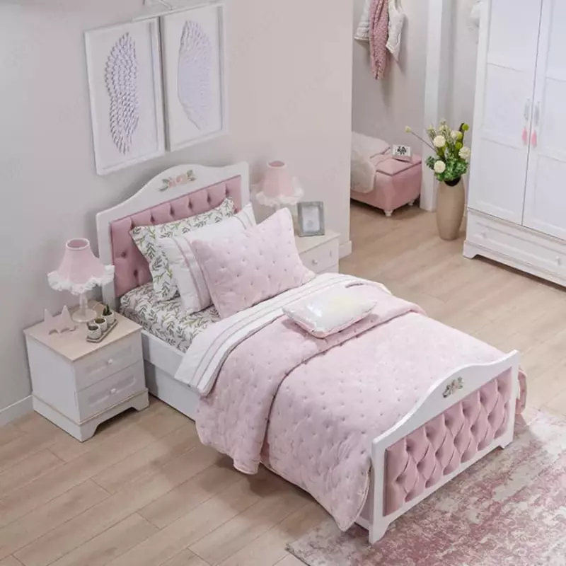 Комплект подростковой мебели Almila "Bianca" (Турция) Белый/розовый