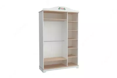 Шкаф 3-х дверный (глухой) Almila "Bianca" 137 х 55.3 х 225 см (Турция) Белый/декор - Цена по запросу