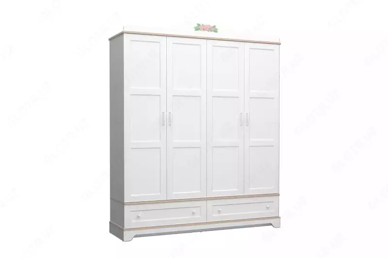 Shkaf 4 eshikli (mustahkam) Almila "Bianca" 182 x 55