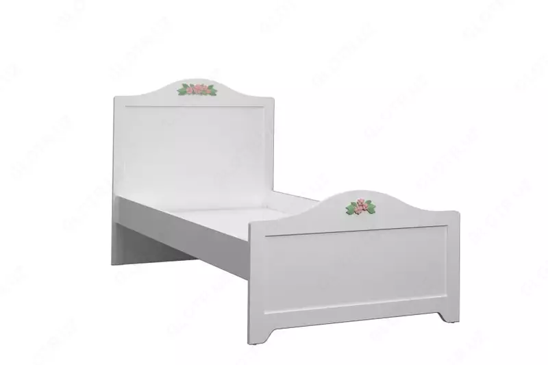 O'smirlar uchun to'shak Almila "Bianca Karyola" 100 x 200 sm (Turkiya) Oq/pushti