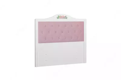 Каркас изголовья кровати с обивкой Almila "Bianca" 120 см (Турция) Белая/розовая
