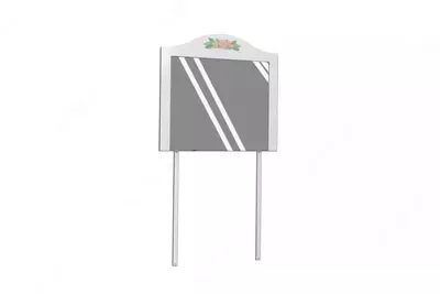 Зеркало для комода Almila "Bianca" 90 х 6 х 82.3 см (Турция) Белое/декор