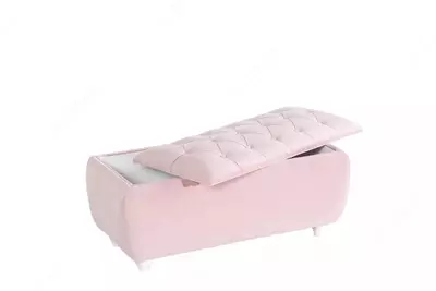 Saqlash qutisi bilan puf Almila Life "Bianca" (Turkiya) Pushti