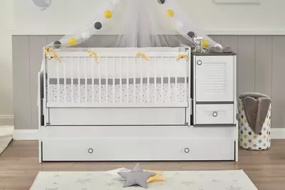 Bolalar yotoq moduli Almila "Mia Karyola" 80 x 175 sm (Turkiya) Oq