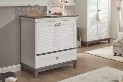 Комод Almila "Mia" 94.5 х 55 х 99.7 см (Турция) Белый/серый - Цена по запросу