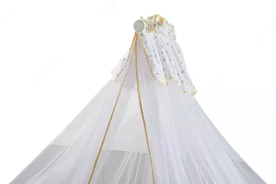 Bolalar to'shagi uchun chivinli tul Almila "Mia Paris" (Turkiya) Oq