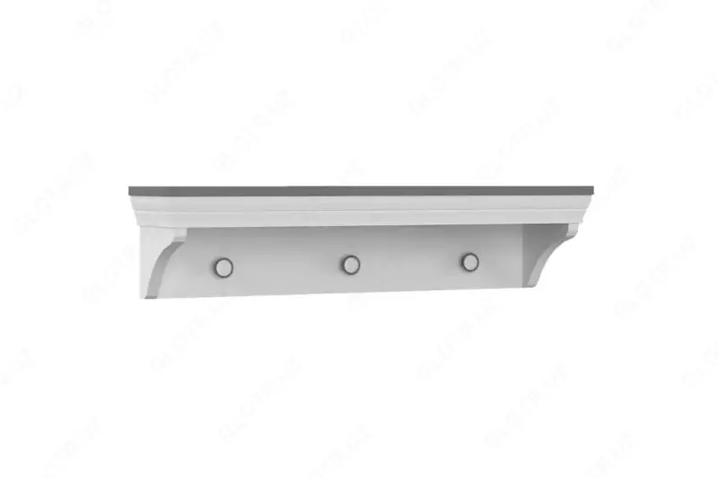 Komod uchun yuqori modul Almila "Mia" 94,5 x 23 x 22,5 sm (Turkiya) Oq/kulrang
