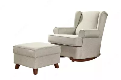 Yumshoq puf Almila Life "Comfy" (Turkiya) Oq/jigarrang