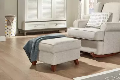 Yumshoq puf Almila Life "Comfy" (Turkiya) Oq/jigarrang