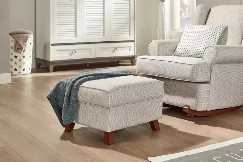 Мягкий пуф Almila Life "Comfy" (Турция) Белый/коричневый