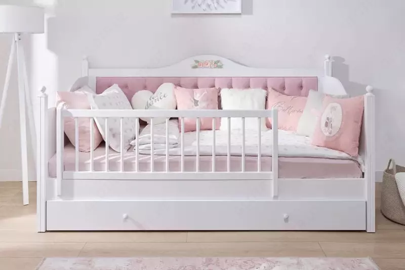 Bolalar karavoti Almila "Bianca Toddler" 90 x 200 sm (Turkiya) Oq/dekor - по запросу