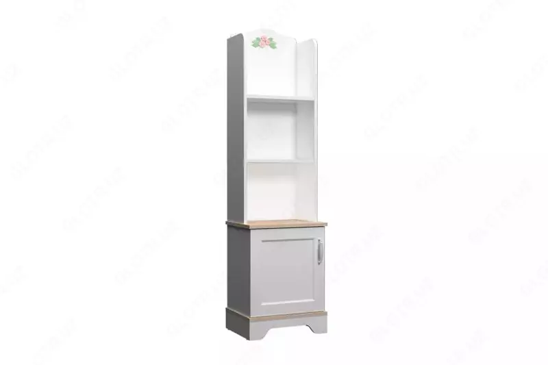 Книжный шкаф Almila "Bianca" 47 х 37.5 х 173 см (Турция) Белый/карамель