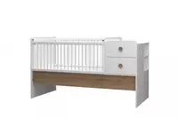 Детская кроватка Almila "Cute" 80 х 180 см (Турция) Дуб/Белый