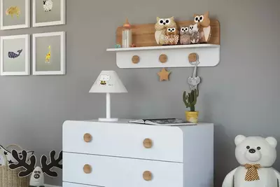 Верхний модуль для комода Almila "Cute" 90 х 18.3 х 34 см (Турция) Белый/Дуб